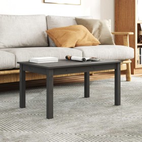 Mesa de centro madera maciza de pino gris 80x50x40 cm de vidaXL, Mesas de centro - Ref: Foro24-814281, Precio: 59,39 €, Descu...