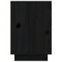 Mesita de noche madera maciza de pino negro 50x34x50 cm de vidaXL, Mesitas de noche - Ref: Foro24-814487, Precio: 49,21 €, De...