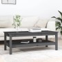 Mesa de centro de madera maciza de pino gris 110x50x40 cm de vidaXL, Mesas de centro - Ref: Foro24-814276, Precio: 101,14 €, ...