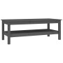 Mesa de centro de madera maciza de pino gris 110x50x40 cm de vidaXL, Mesas de centro - Ref: Foro24-814276, Precio: 101,14 €, ...