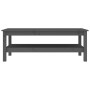 Mesa de centro de madera maciza de pino gris 110x50x40 cm de vidaXL, Mesas de centro - Ref: Foro24-814276, Precio: 101,14 €, ...
