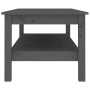 Mesa de centro de madera maciza de pino gris 110x50x40 cm de vidaXL, Mesas de centro - Ref: Foro24-814276, Precio: 101,14 €, ...