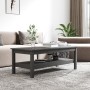 Mesa de centro de madera maciza de pino gris 110x50x40 cm de vidaXL, Mesas de centro - Ref: Foro24-814276, Precio: 101,14 €, ...