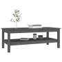Mesa de centro de madera maciza de pino gris 110x50x40 cm de vidaXL, Mesas de centro - Ref: Foro24-814276, Precio: 101,14 €, ...