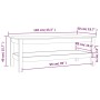 Mesa de centro de madera maciza de pino gris 110x50x40 cm de vidaXL, Mesas de centro - Ref: Foro24-814276, Precio: 101,14 €, ...