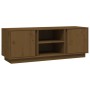 Mueble de TV madera maciza de pino marrón miel 110x35x40,5 cm de vidaXL, Muebles TV - Ref: Foro24-814477, Precio: 75,27 €, De...