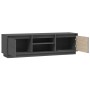 Mueble de TV de madera maciza de pino gris 140x35x40 cm de vidaXL, Muebles TV - Ref: Foro24-814316, Precio: 112,95 €, Descuen...