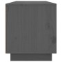 Mueble de TV de madera maciza de pino gris 140x35x40 cm de vidaXL, Muebles TV - Ref: Foro24-814316, Precio: 112,95 €, Descuen...