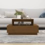 Mesa de centro madera maciza de pino marrón miel 80x55x40,5 cm de vidaXL, Mesas de centro - Ref: Foro24-814517, Precio: 73,02...