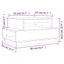 Mesa de centro madera maciza de pino marrón miel 80x55x40,5 cm de vidaXL, Mesas de centro - Ref: Foro24-814517, Precio: 73,02...