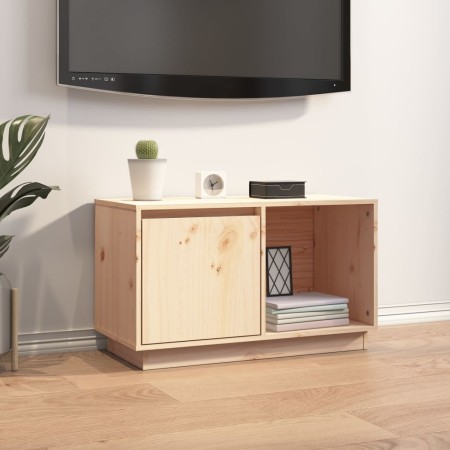 Mueble de TV de madera maciza de pino 74x35x44 cm de vidaXL, Muebles TV - Ref: Foro24-814334, Precio: 52,47 €, Descuento: %