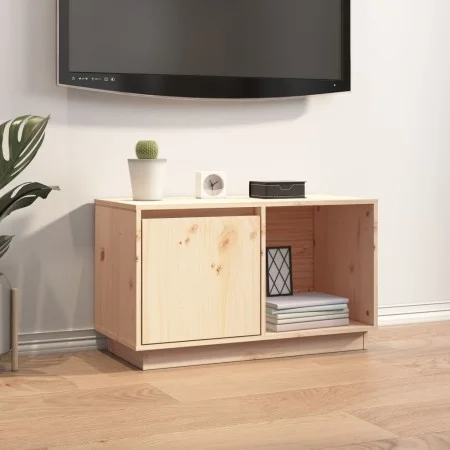 Mueble de TV de madera maciza de pino 74x35x44 cm de vidaXL, Muebles TV - Ref: Foro24-814334, Precio: 51,84 €, Descuento: %