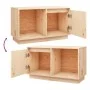 Mueble de TV de madera maciza de pino 74x35x44 cm de vidaXL, Muebles TV - Ref: Foro24-814334, Precio: 51,84 €, Descuento: %