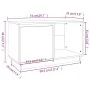 Mueble de TV de madera maciza de pino 74x35x44 cm de vidaXL, Muebles TV - Ref: Foro24-814334, Precio: 51,84 €, Descuento: %