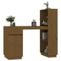 Escritorio de madera maciza de pino marrón miel 110x53x117 cm de vidaXL, Escritorios - Ref: Foro24-814512, Precio: 134,39 €, ...