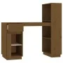 Escritorio de madera maciza de pino marrón miel 110x53x117 cm de vidaXL, Escritorios - Ref: Foro24-814512, Precio: 134,39 €, ...