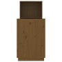 Escritorio de madera maciza de pino marrón miel 110x53x117 cm de vidaXL, Escritorios - Ref: Foro24-814512, Precio: 135,65 €, ...