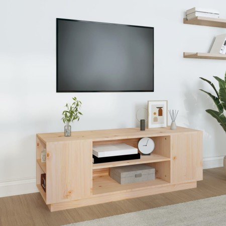 Mueble de TV de madera maciza de pino 110x35x40,5 cm de vidaXL, Muebles TV - Ref: Foro24-814409, Precio: 63,65 €, Descuento: %