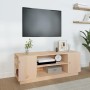 Mueble de TV de madera maciza de pino 110x35x40,5 cm de vidaXL, Muebles TV - Ref: Foro24-814409, Precio: 63,65 €, Descuento: %