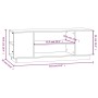 Mueble de TV de madera maciza de pino 110x35x40,5 cm de vidaXL, Muebles TV - Ref: Foro24-814409, Precio: 63,65 €, Descuento: %