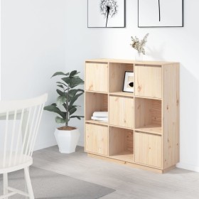Aparador alto de madera maciza de pino 110,5x35x117 cm de vidaXL, Aparadores - Ref: Foro24-814369, Precio: 159,41 €, Descuent...