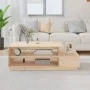 Mesa de centro de madera maciza de pino 120x50x40,5 cm de vidaXL, Mesas de centro - Ref: Foro24-814414, Precio: 82,56 €, Desc...