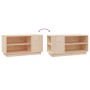 Mueble de TV de madera maciza de pino 80x35x40,5 cm de vidaXL, Muebles TV - Ref: Foro24-814404, Precio: 53,92 €, Descuento: %