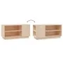 Mueble de TV de madera maciza de pino 80x35x40,5 cm de vidaXL, Muebles TV - Ref: Foro24-814404, Precio: 53,23 €, Descuento: %