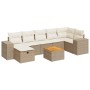 Set de sofás de jardín y cojines 8 piezas ratán sintético beige en Conjuntos de jardín | Comprar online en Foru.es