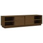 Mueble de TV madera maciza de pino marrón miel 156x40x40 cm de vidaXL, Muebles TV - Ref: Foro24-814457, Precio: 105,85 €, Des...