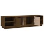 Mueble de TV madera maciza de pino marrón miel 156x40x40 cm de vidaXL, Muebles TV - Ref: Foro24-814457, Precio: 105,85 €, Des...
