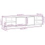 Mueble de TV madera maciza de pino marrón miel 156x40x40 cm de vidaXL, Muebles TV - Ref: Foro24-814457, Precio: 105,85 €, Des...