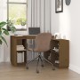 Escritorio de madera maciza de pino marrón miel 110x50x75 cm de vidaXL, Escritorios - Ref: Foro24-814507, Precio: 136,31 €, D...