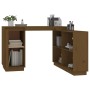Escritorio de madera maciza de pino marrón miel 110x50x75 cm de vidaXL, Escritorios - Ref: Foro24-814507, Precio: 136,31 €, D...