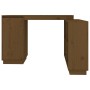 Escritorio de madera maciza de pino marrón miel 110x50x75 cm de vidaXL, Escritorios - Ref: Foro24-814507, Precio: 136,31 €, D...