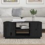 Mesa de centro de madera maciza de pino negro 90x49x40,5 cm de vidaXL, Mesas de centro - Ref: Foro24-814403, Precio: 73,82 €,...