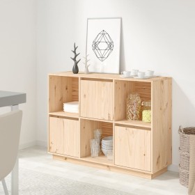 Aparador de madera maciza de pino 110,5x35x80 cm de vidaXL, Aparadores - Ref: Foro24-814354, Precio: 112,03 €, Descuento: %