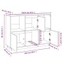 Aparador de madera maciza de pino 110,5x35x80 cm de vidaXL, Aparadores - Ref: Foro24-814354, Precio: 112,03 €, Descuento: %
