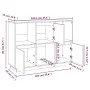 Aparador de madera maciza de pino 110,5x35x80 cm de vidaXL, Aparadores - Ref: Foro24-814354, Precio: 110,52 €, Descuento: %