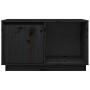 Mueble de TV de madera maciza de pino negro 74x35x44 cm de vidaXL, Muebles TV - Ref: Foro24-814338, Precio: 46,14 €, Descuent...