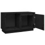Mueble de TV de madera maciza de pino negro 74x35x44 cm de vidaXL, Muebles TV - Ref: Foro24-814338, Precio: 46,14 €, Descuent...