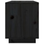 Mueble de TV de madera maciza de pino negro 74x35x44 cm de vidaXL, Muebles TV - Ref: Foro24-814338, Precio: 46,14 €, Descuent...