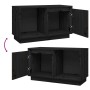 Mueble de TV de madera maciza de pino negro 74x35x44 cm de vidaXL, Muebles TV - Ref: Foro24-814338, Precio: 46,14 €, Descuent...