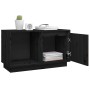 Mueble de TV de madera maciza de pino negro 74x35x44 cm de vidaXL, Muebles TV - Ref: Foro24-814338, Precio: 46,14 €, Descuent...