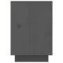 Solid gray pine wood bedside table 50x34x50 cm by vidaXL, Nightstands - Ref: Foro24-814483, Price: 70,59 €, Discount: %