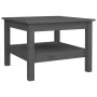 Mesa de centro de madera maciza de pino gris 55x55x40 cm de vidaXL, Mesas de centro - Ref: Foro24-814271, Precio: 63,98 €, De...