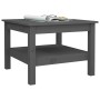 Mesa de centro de madera maciza de pino gris 55x55x40 cm de vidaXL, Mesas de centro - Ref: Foro24-814271, Precio: 64,80 €, De...