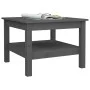 Mesa de centro de madera maciza de pino gris 55x55x40 cm de vidaXL, Mesas de centro - Ref: Foro24-814271, Precio: 63,98 €, De...