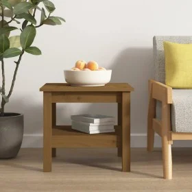 Massiver Couchtisch aus honigbraunem Kiefernholz, 45 x 45 x 40 cm von vidaXL, Couchtisch - Ref: Foro24-814267, Preis: 53,76 €...