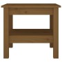 Mesa de centro madera maciza de pino marrón miel 45x45x40 cm de vidaXL, Mesas de centro - Ref: Foro24-814267, Precio: 54,46 €...